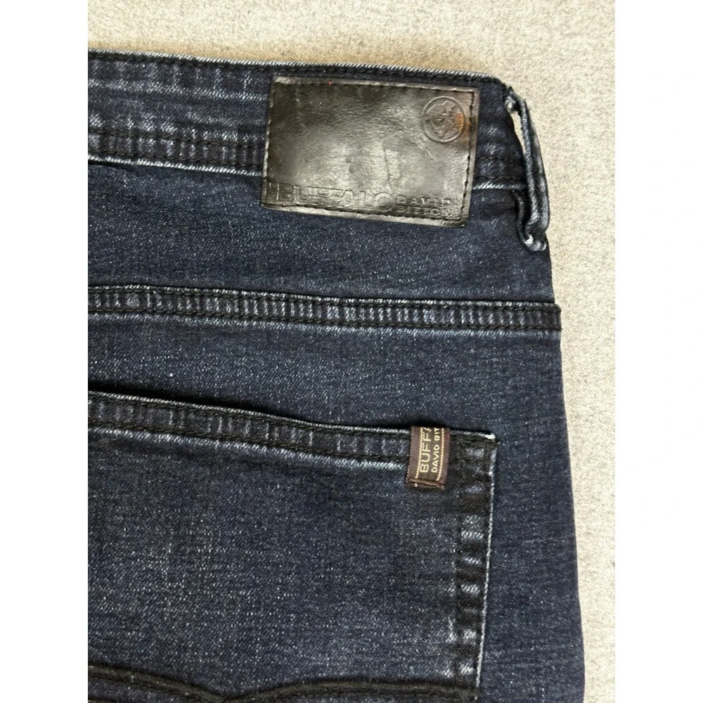 Buffalo David Bitton Jeans Mens 36x30 Jackson-X Straight Stretch Flex Denim Blue